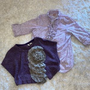 Billy Reid shirt and Anthropologie bundle size 6